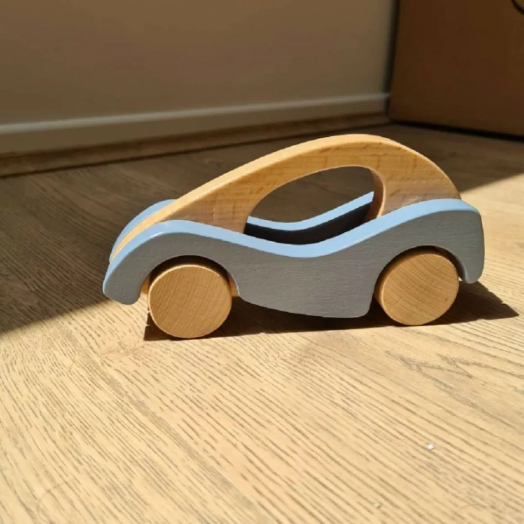 Rennauto blau Holz 18 cm günstig online kaufen