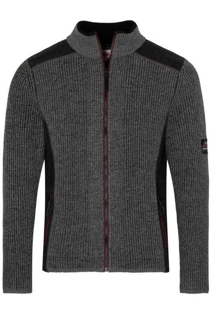 Spieth & Wensky Outdoorjacke Strickjacke Herren - STEINERBERG - mittelgrau günstig online kaufen