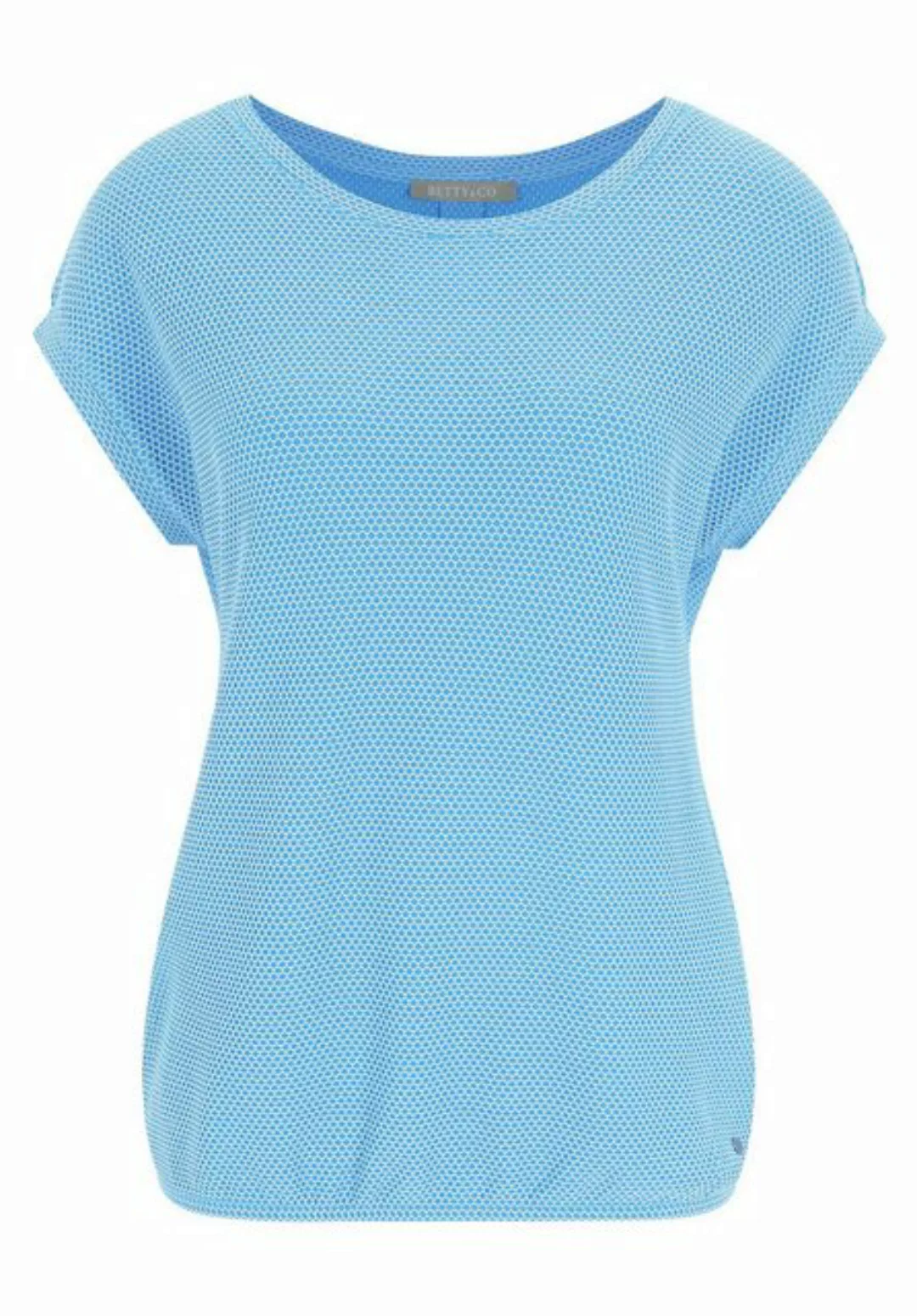 Betty&Co T-Shirt Shirt Kurz 1/2 Arm, Blue/Cream günstig online kaufen