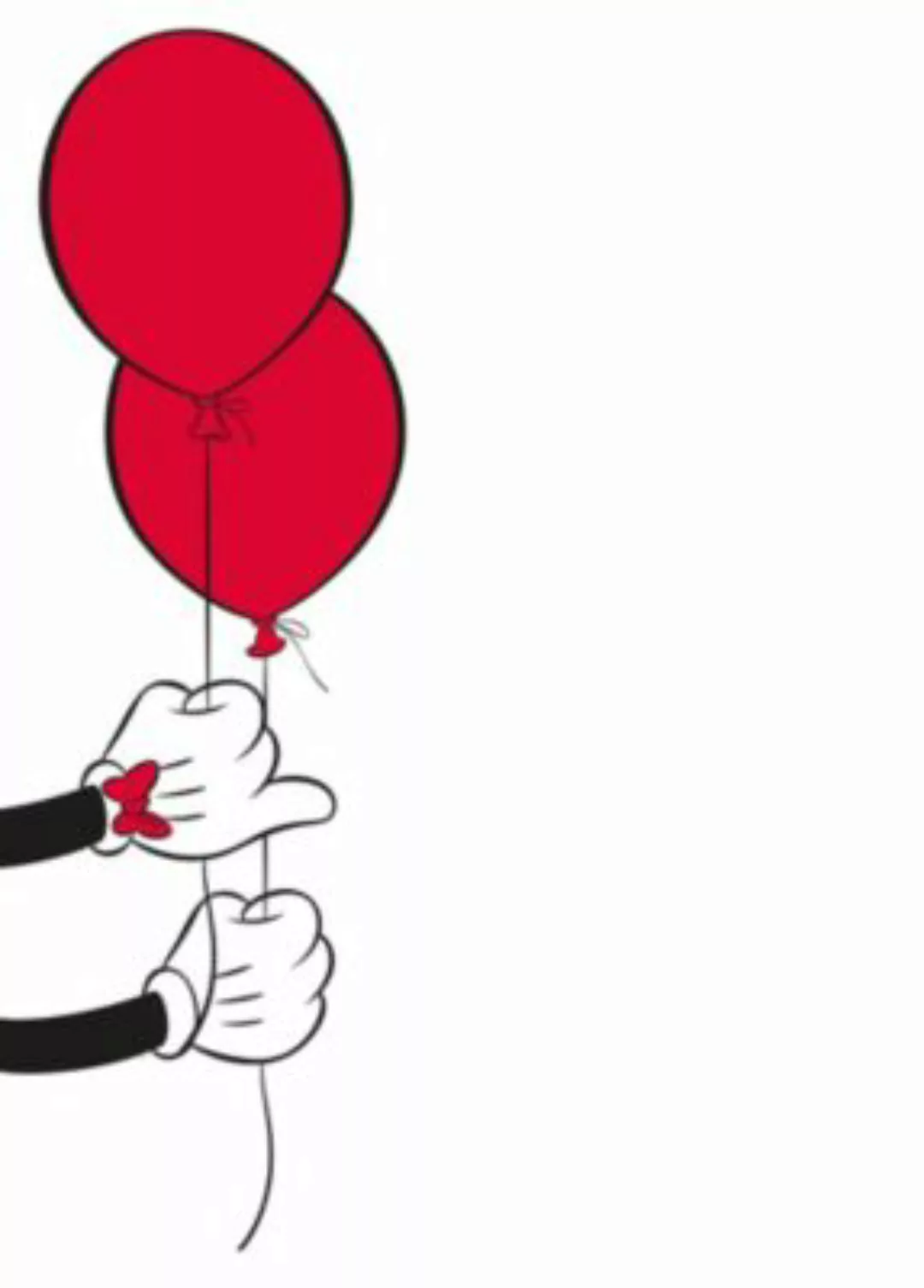 KOMAR Wandbild - Mickey Mouse Balloon - Größe: 50 x 70 cm mehrfarbig Gr. on günstig online kaufen