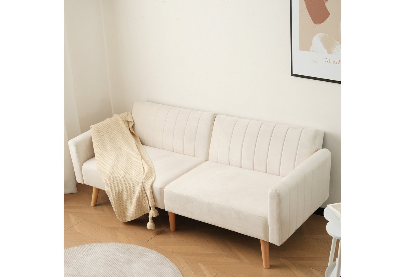 MODFU Schlafsofa modernes minimalistisches, multifunktionales Klappsofa, 2- günstig online kaufen