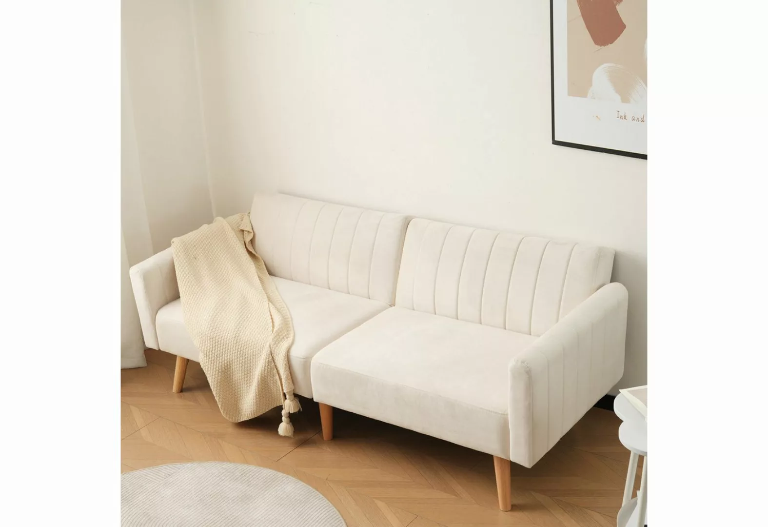 MODFU Schlafsofa modernes minimalistisches, multifunktionales Klappsofa, 2- günstig online kaufen