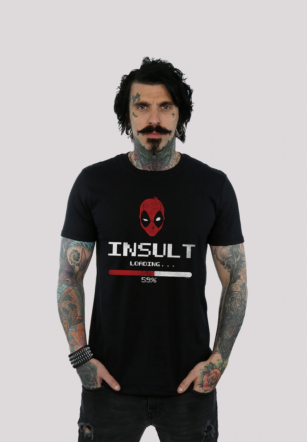 F4NT4STIC T-Shirt "Marvel Deadpool Insult Loading", Print günstig online kaufen