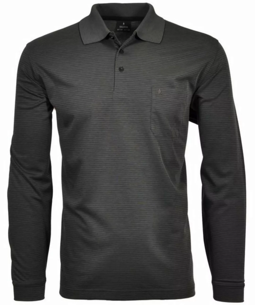 RAGMAN T-Shirt Polo button fineliner LS günstig online kaufen