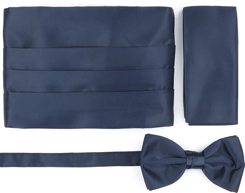 Suitable Set Kummerbund Flieg Einstecktuch Set Navy - günstig online kaufen