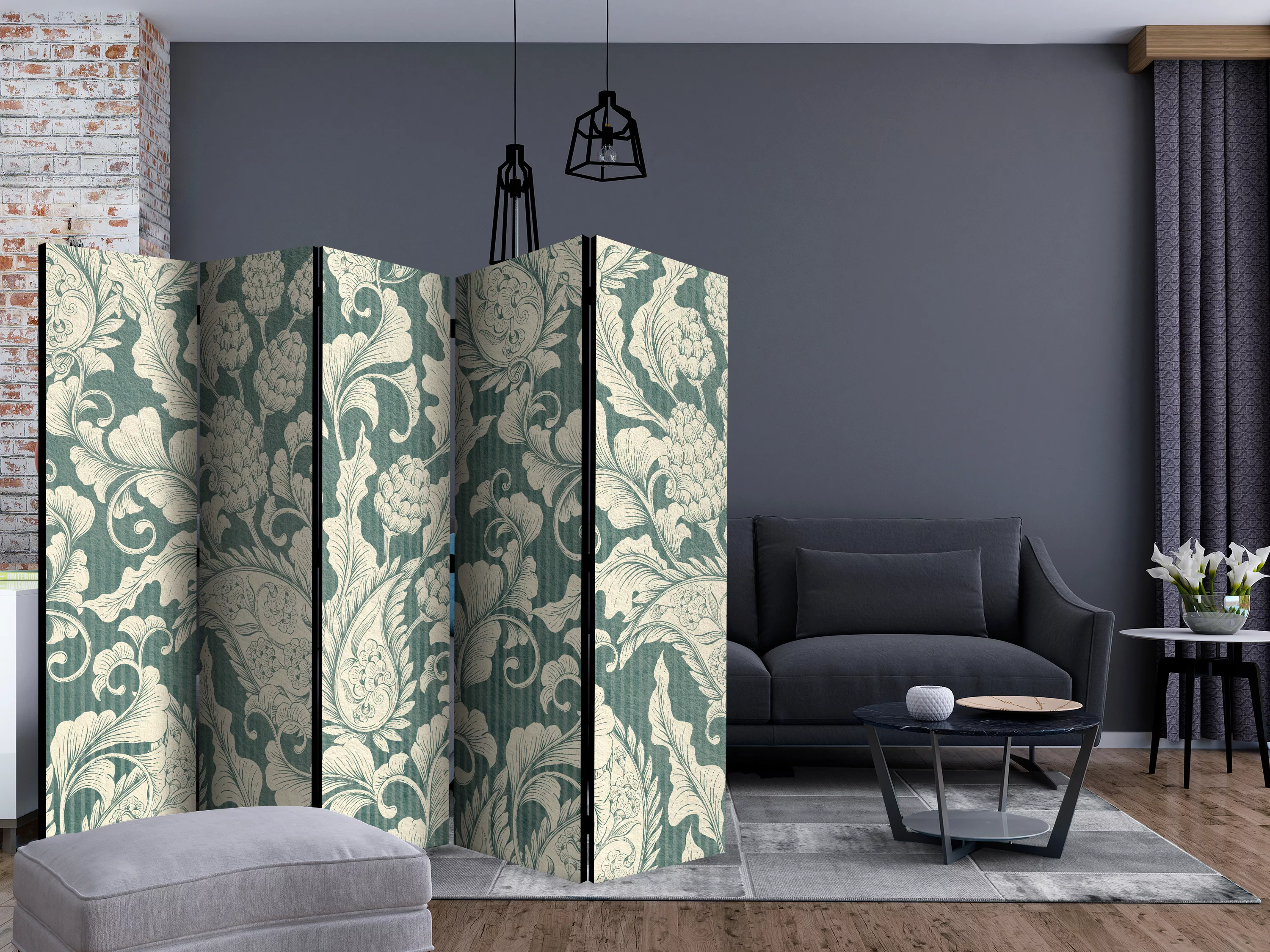 5-teiliges Paravent - Plaster Ornaments Ii [room Dividers] günstig online kaufen