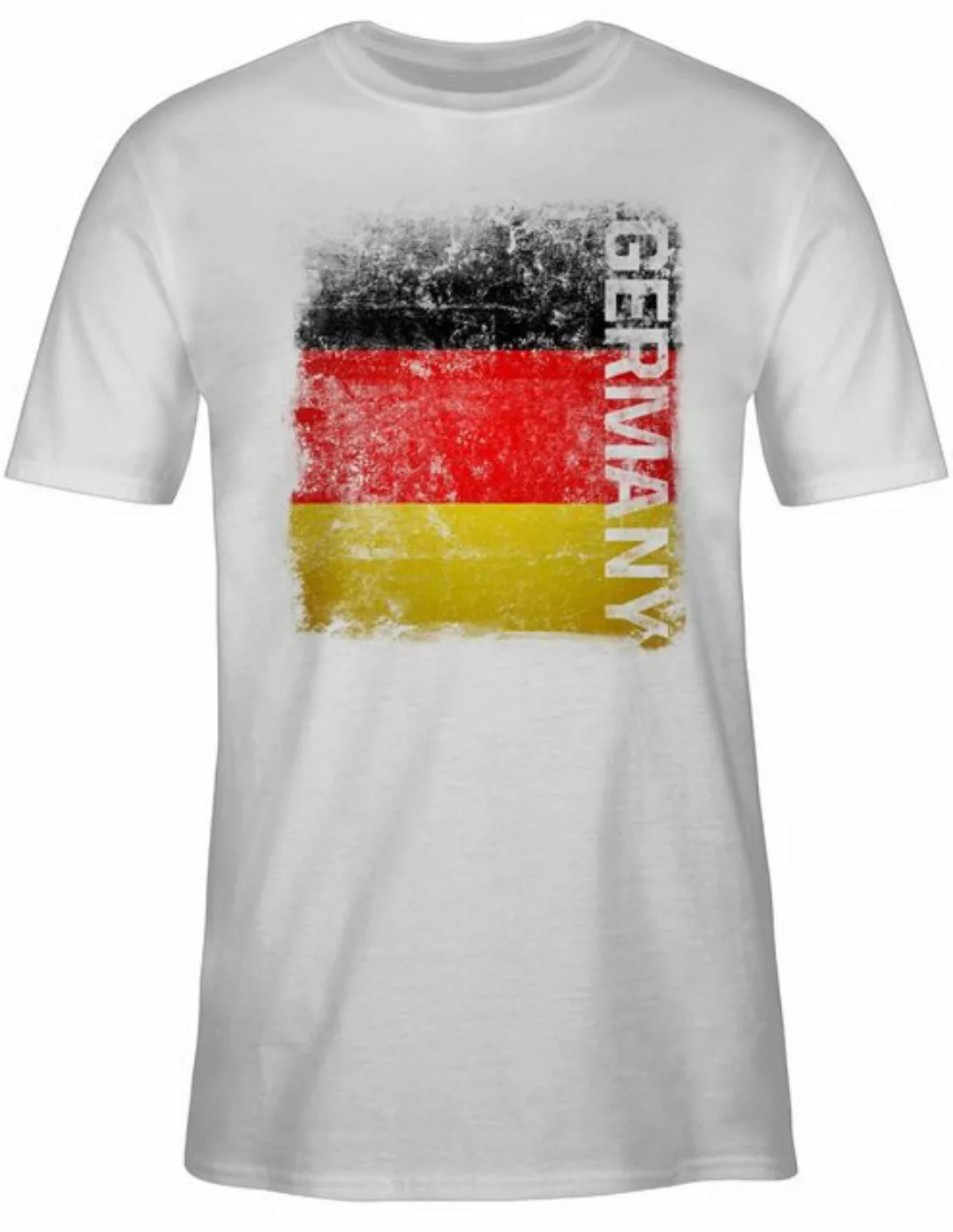 Shirtracer T-Shirt Germany Vintage Flagge 2024 Fussball EM Fanartikel günstig online kaufen