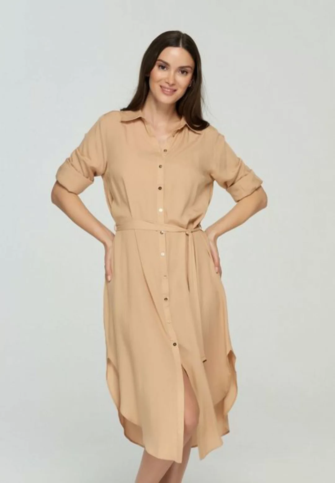 Marc&André A-Linien-Kleid Viscose-dress mit abnehmbarem Gürtel günstig online kaufen
