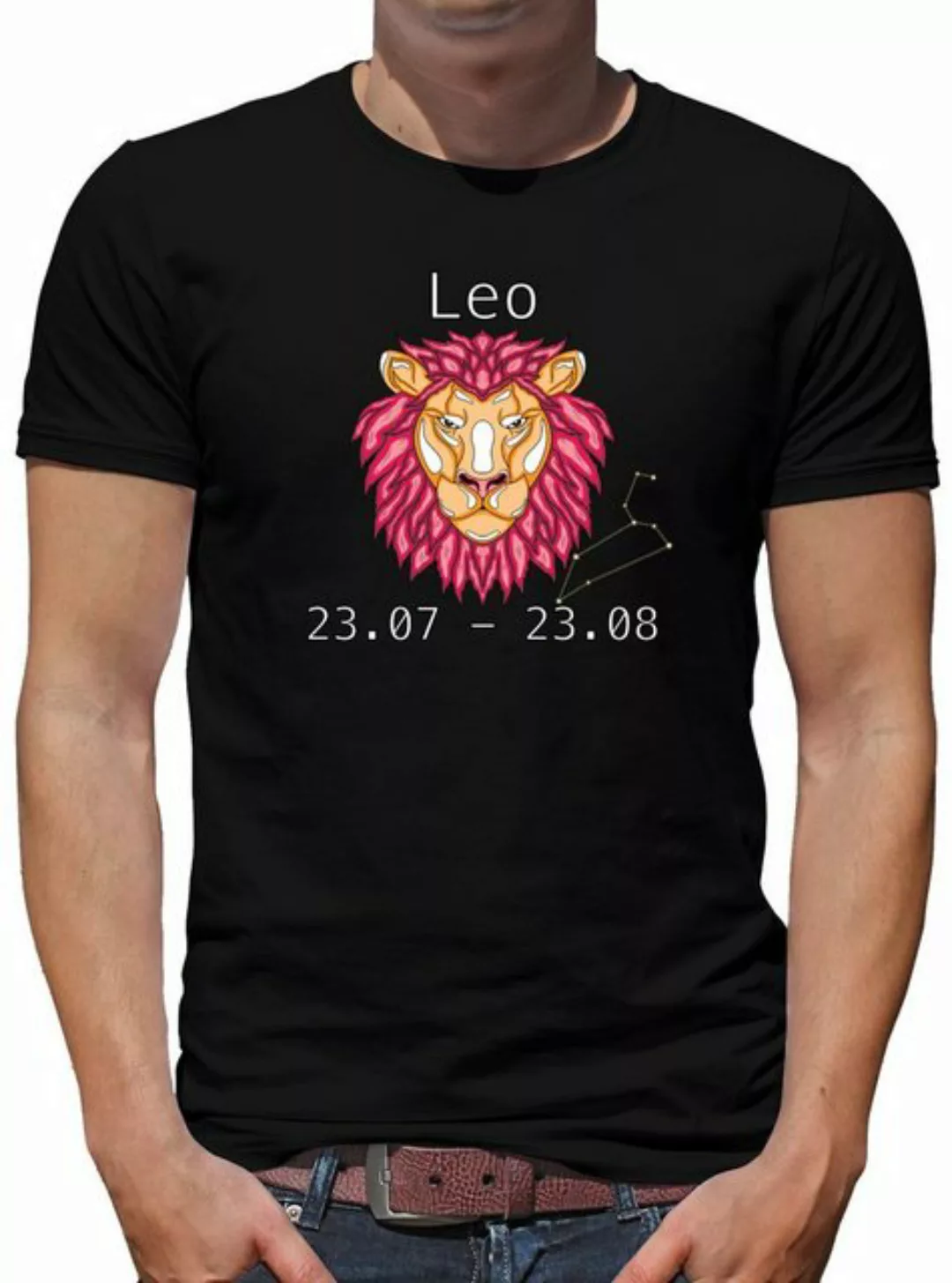 TShirt-People Print-Shirt Sternzeichen Löwe Modern Art günstig online kaufen