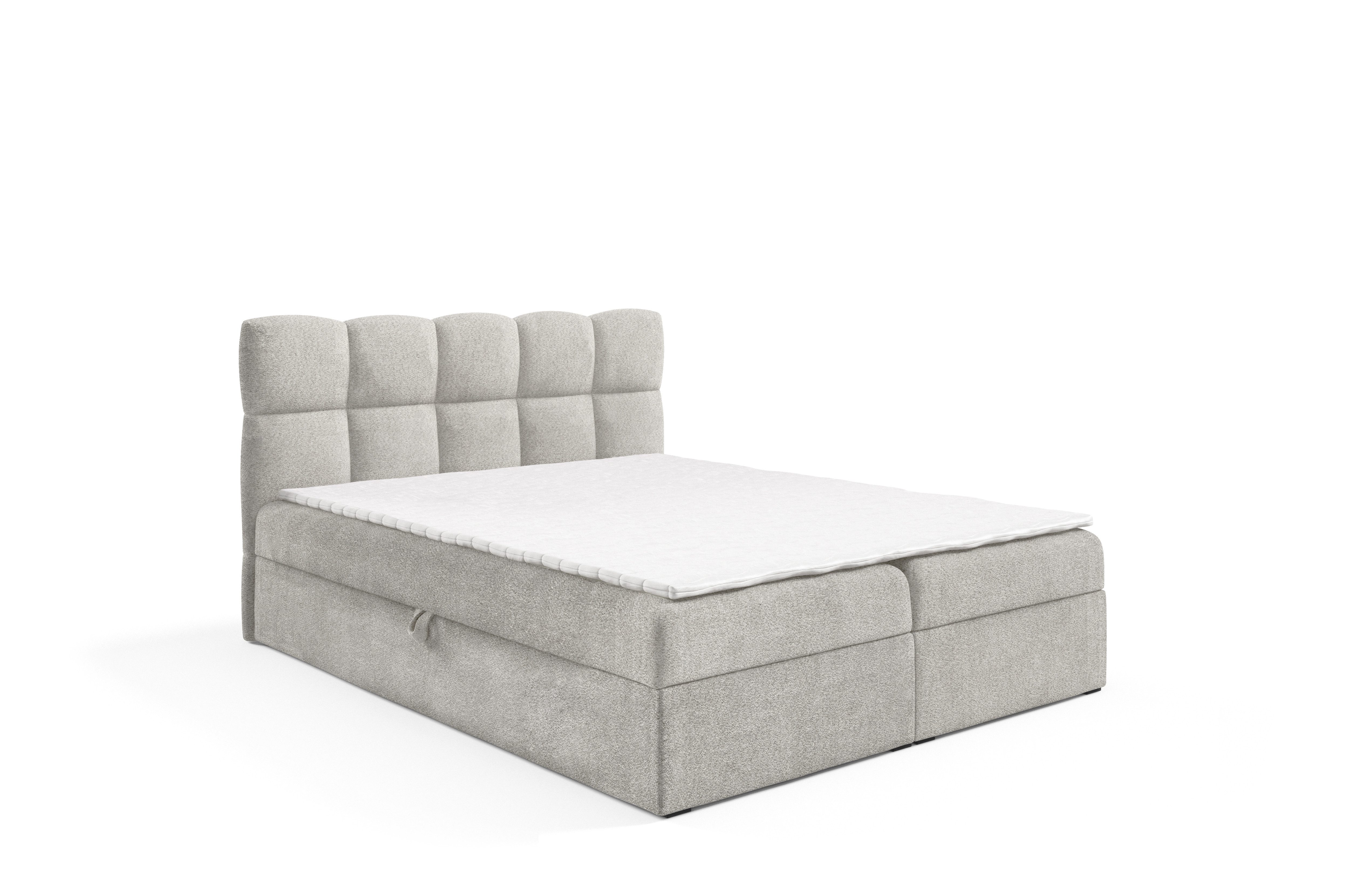 yourhouse24 Boxspringbett Negros, Doppelbett mit Bonell-Matratze günstig online kaufen