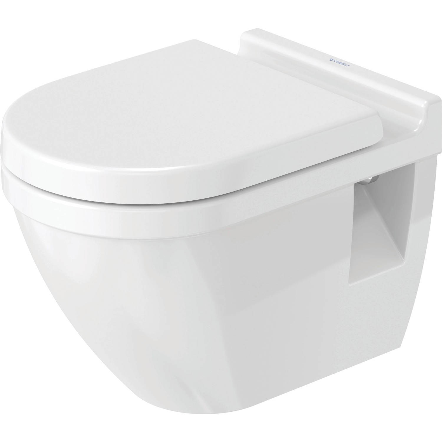 Duravit Wand WC Set Starck 3 Weiß Tiefspüler Inkl. WC-Sitz mit Absenkautoma günstig online kaufen