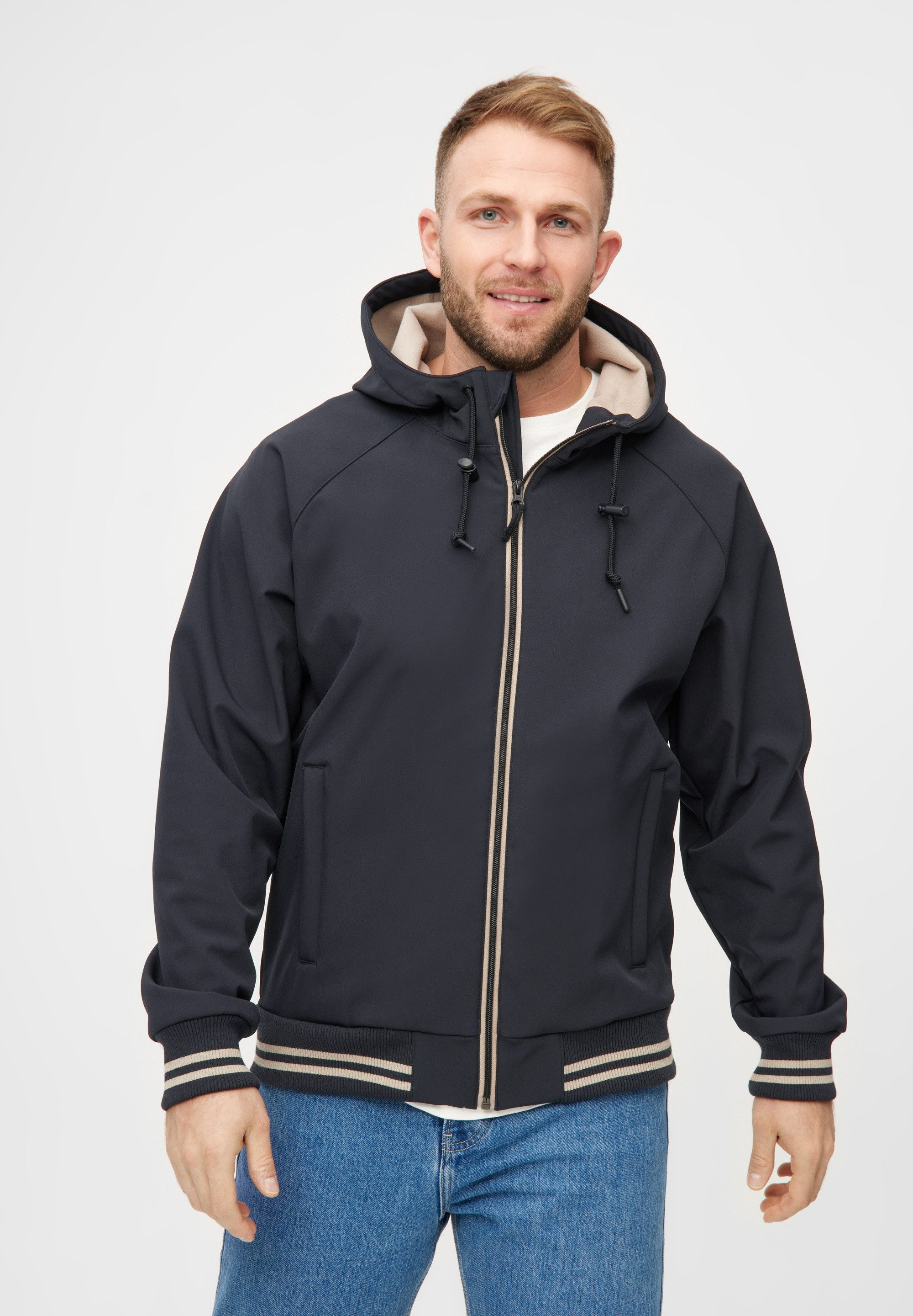 Derbe Softshelljacke Helgoby wasserabweisend, winddicht, Kapuze günstig online kaufen