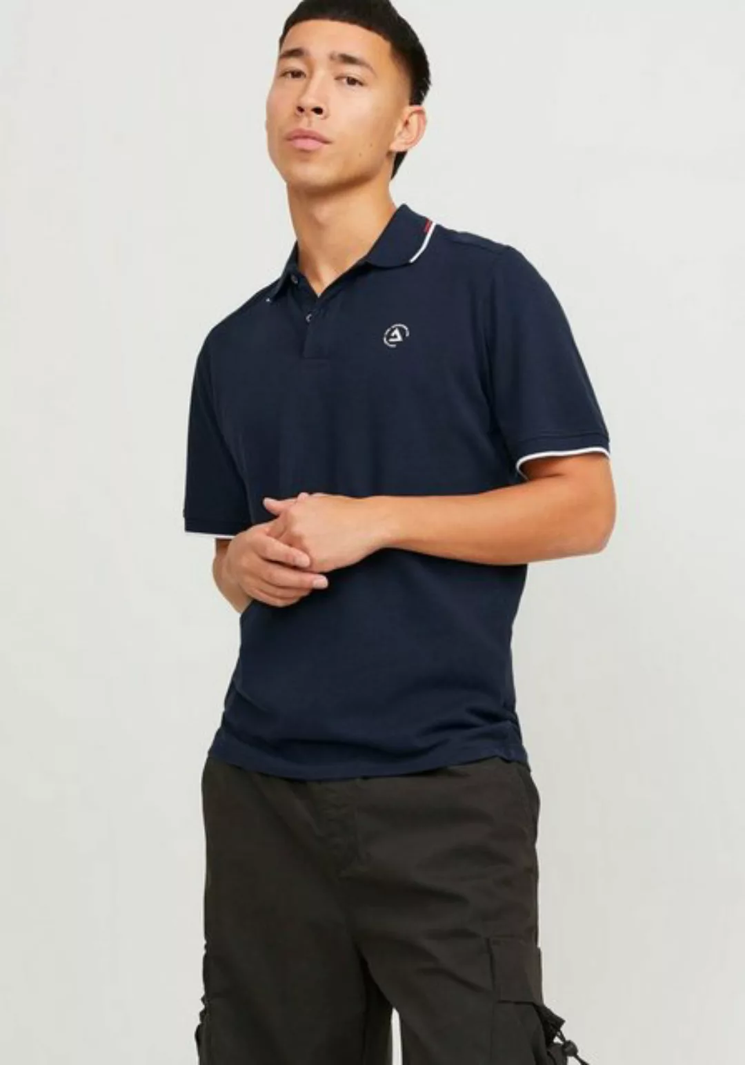 Jack & Jones Poloshirt JCOHASS LOGO POLO SS LN günstig online kaufen