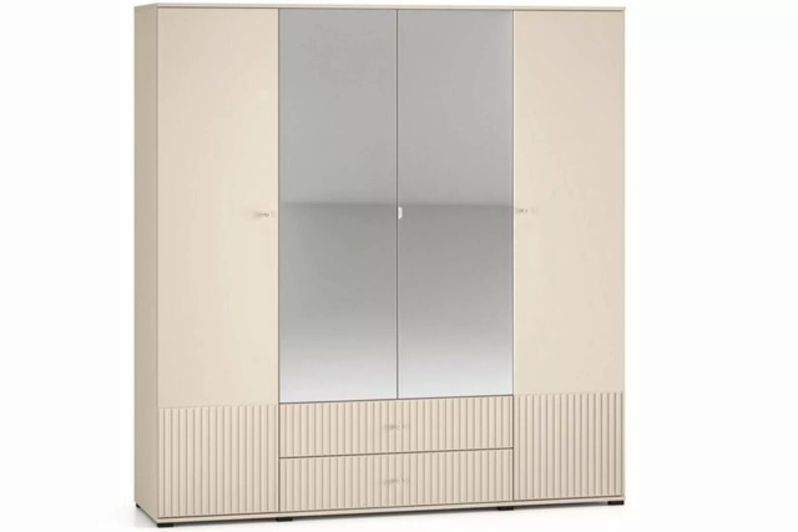 KONSIMO® Kleiderschrank DROMA Drehtürenschrank mit Spiegel, hergestellt in günstig online kaufen