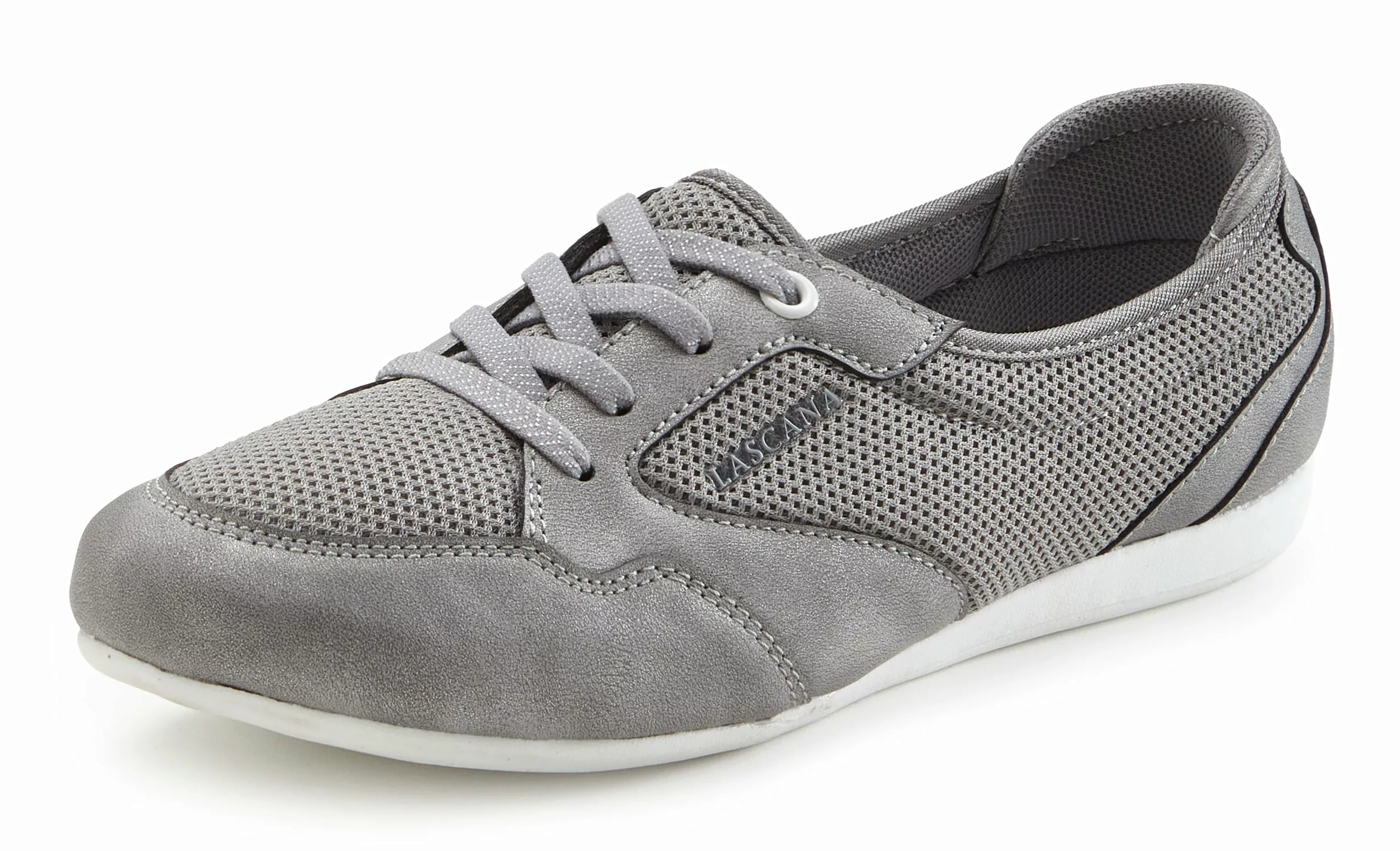 LASCANA Sneaker, Freizeitschuh, Halbschuh in modischer Mesh-Optik VEGAN günstig online kaufen