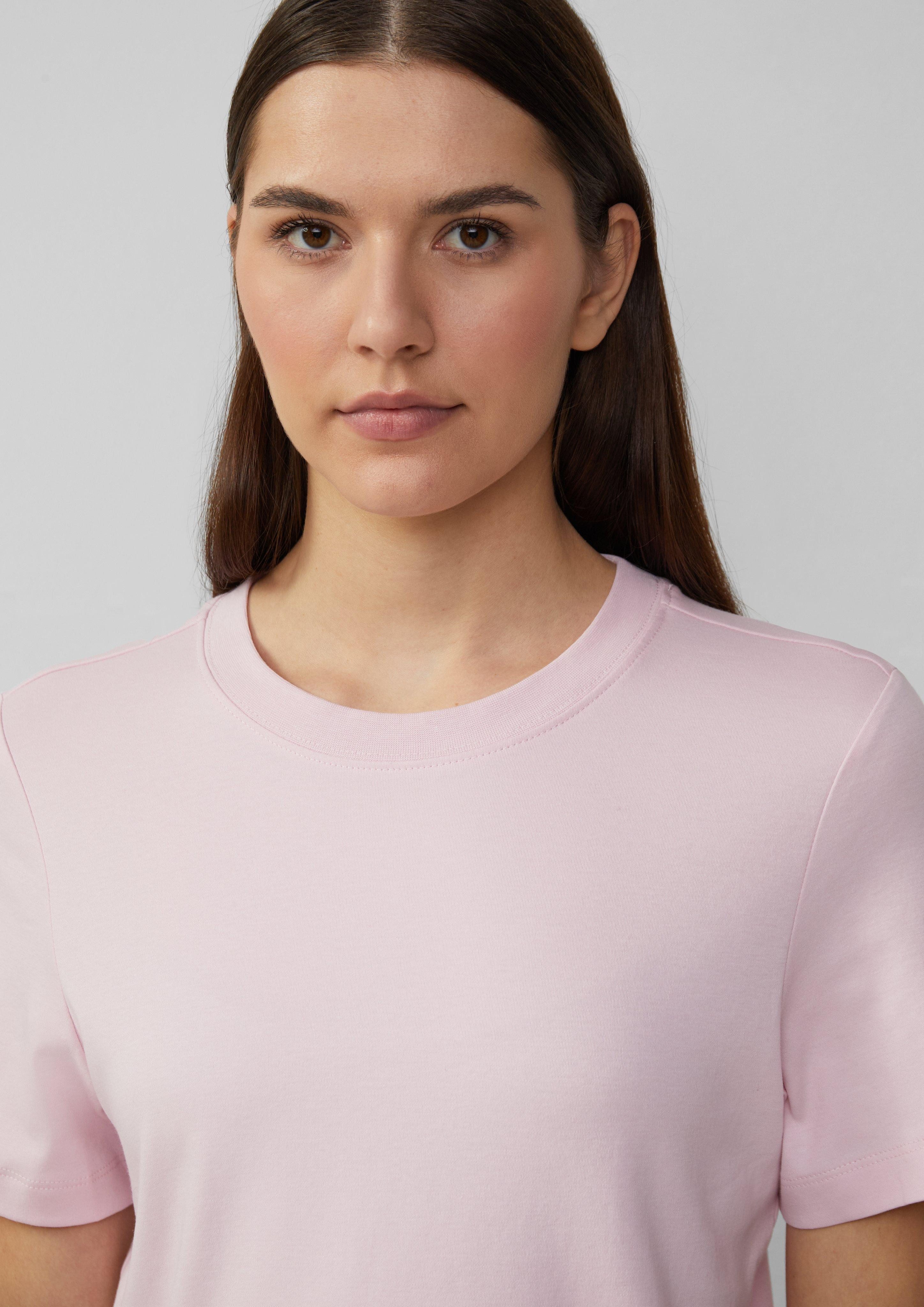 s.Oliver Kurzarmshirt Verkürztes T-Shirt aus Interlockjersey günstig online kaufen