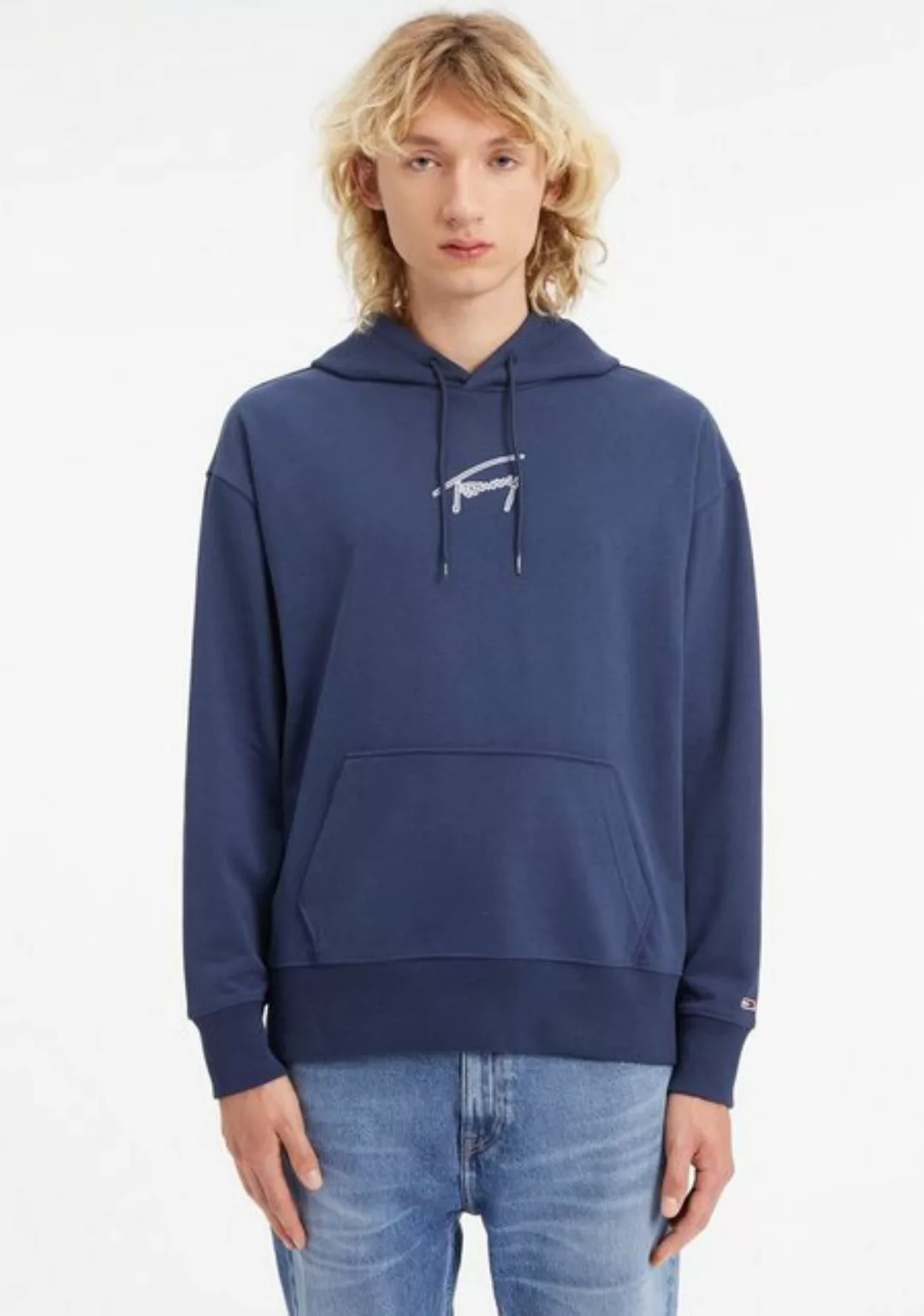 Tommy Jeans Kapuzensweatshirt TJM RLXD SIGNATURE HOODIE mit Kordelzug günstig online kaufen