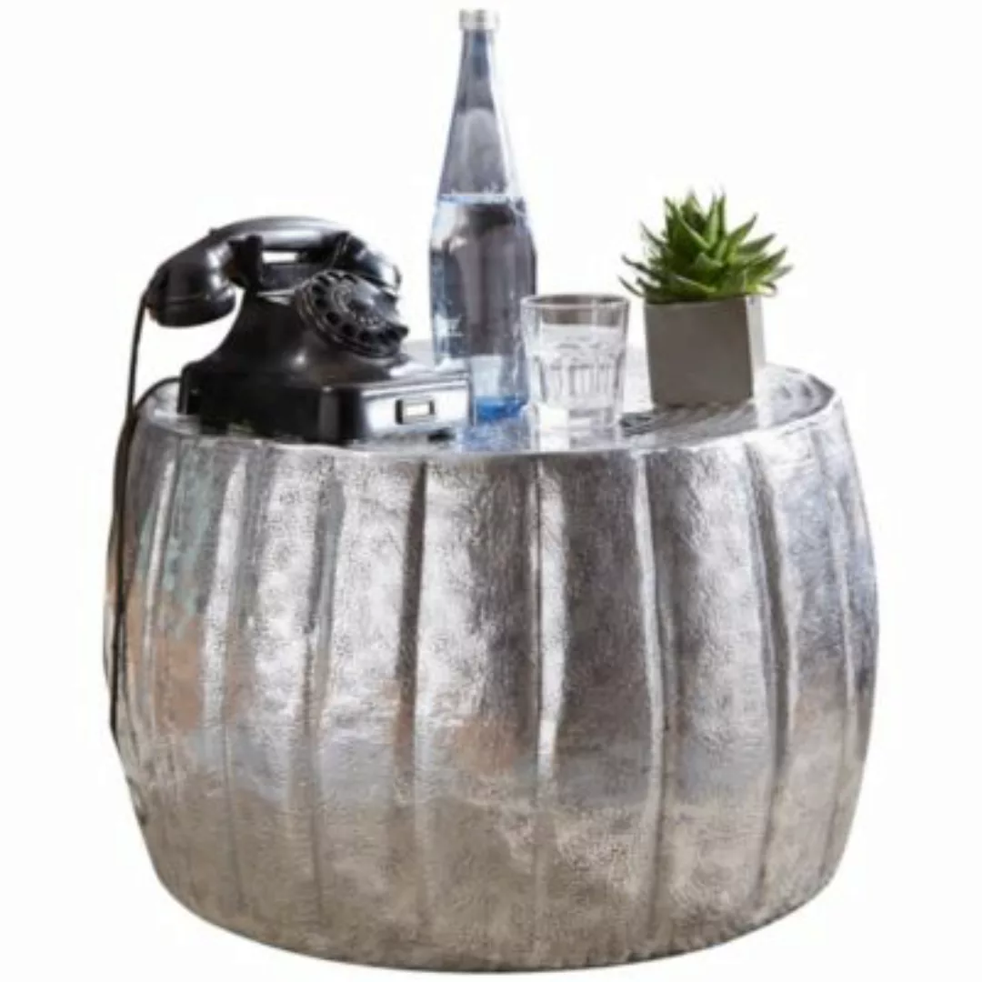 FineBuy Couchtisch 60 x 60 x 45 cm (LxBxH) silber günstig online kaufen