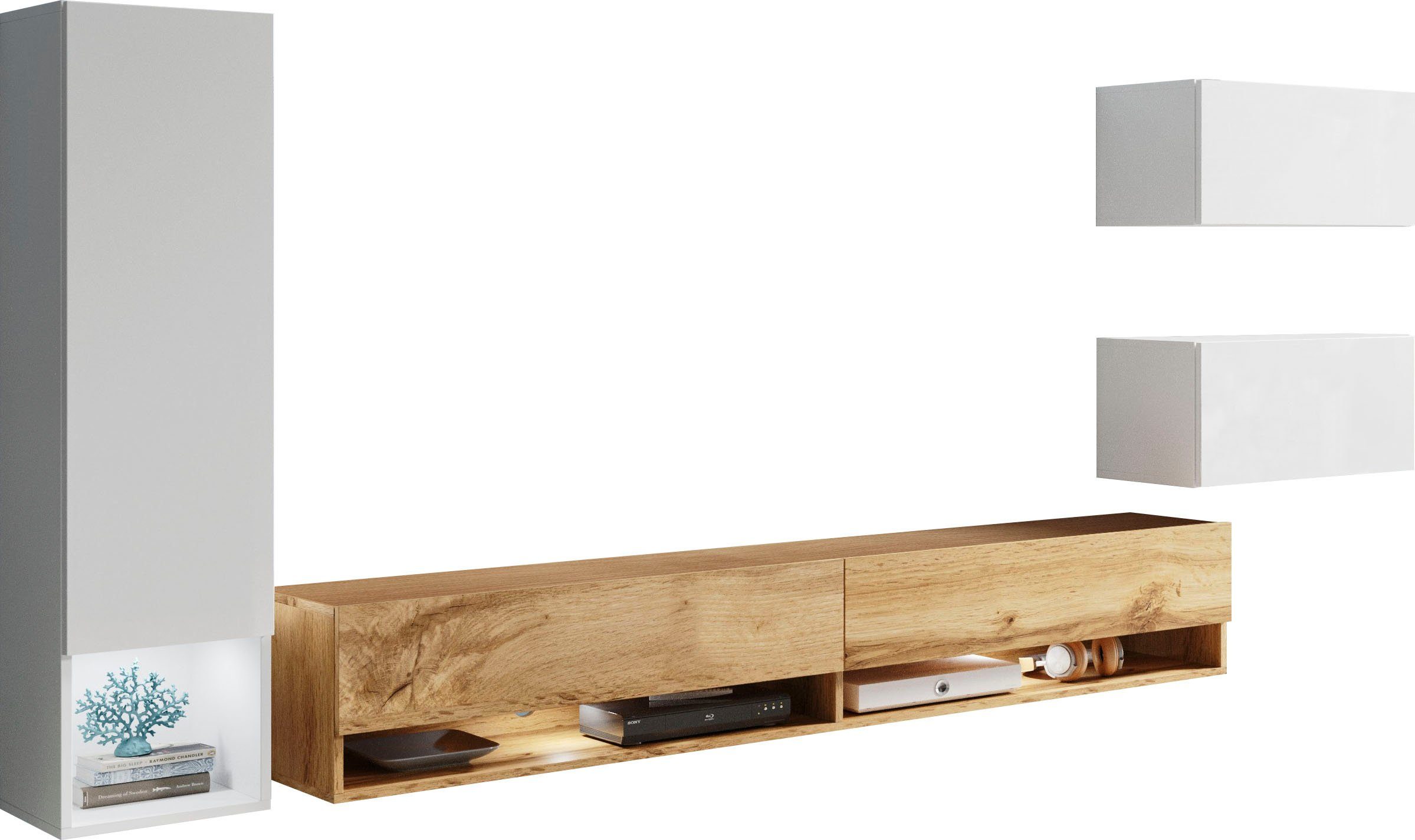 INOSIGN Wohnwand "Amadeo", (Set, 4 St.) günstig online kaufen