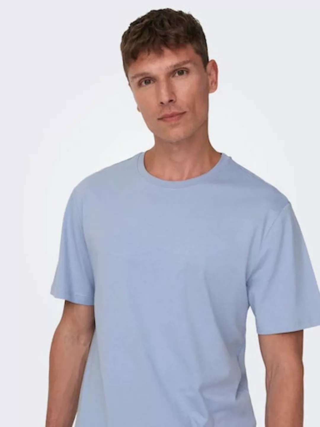 Only & Sons Herren Kurzarm Rundhals T-Shirt ONSMATT LIFE LONGY günstig online kaufen