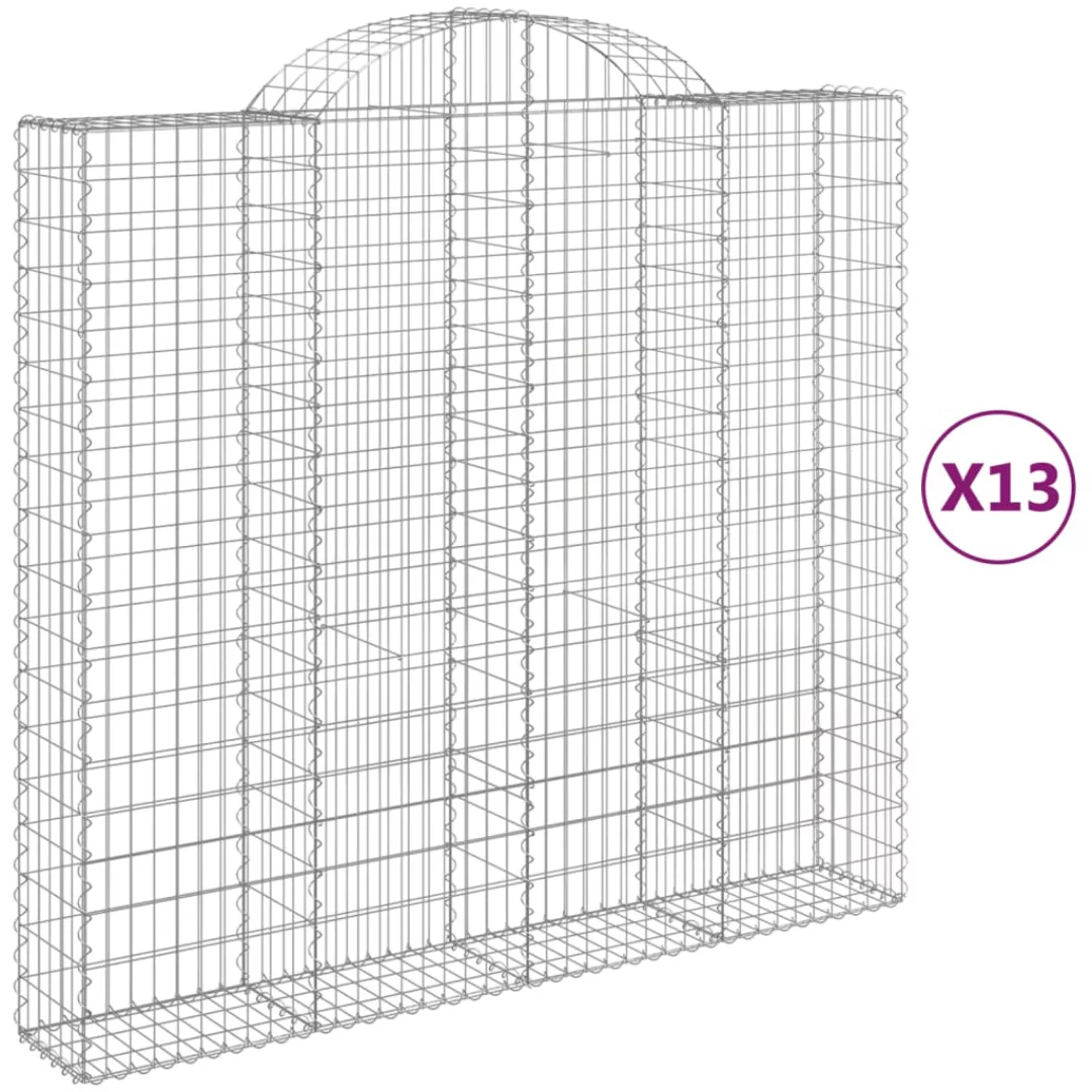 Vidaxl Gabionen Mit Hochbogen 13stk. 200x50x180/200cm Verzinktes Eisen günstig online kaufen