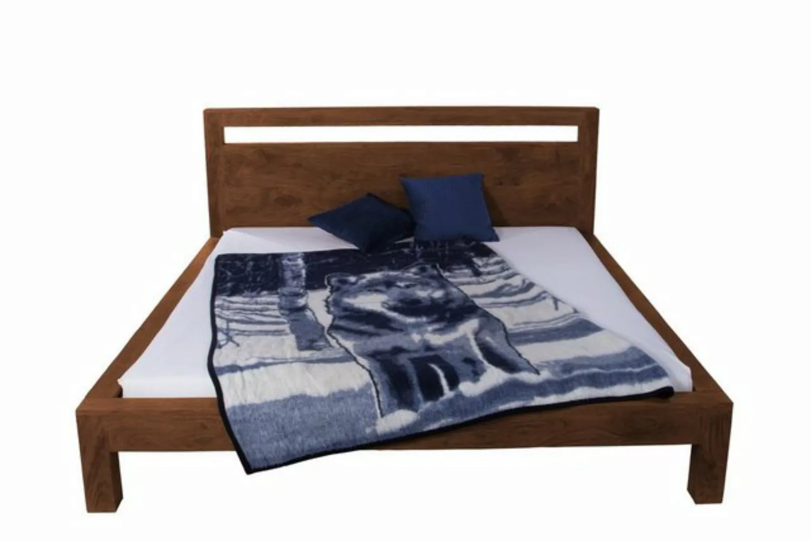 SAM® Massivholzbett Phuket, Doppelbett, massives Akazien-Holz, sehr robust, günstig online kaufen