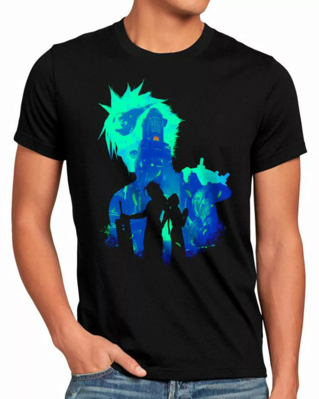 style3 Print-Shirt Herren T-Shirt Mako Memory final fantasy 7 VII rebirth c günstig online kaufen