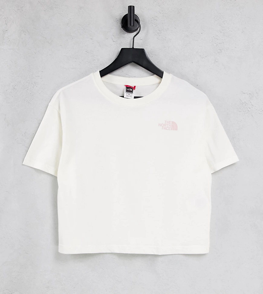The North Face – Simple Dome – Kurzes T-Shirt in Weiß/Rosa, exklusiv bei AS günstig online kaufen