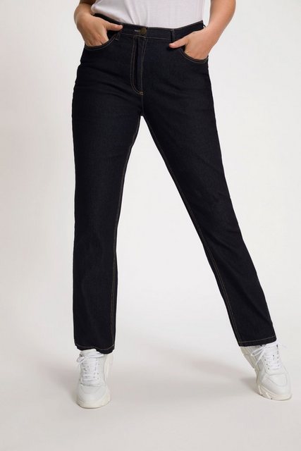 Ulla Popken Funktionshose Jeans Mandy gerades Bein Stretch 5-Pocket-Form günstig online kaufen