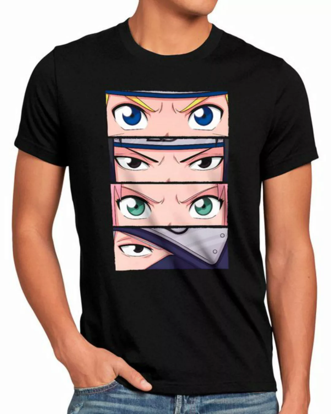 style3 Print-Shirt Herren T-Shirt Ninja Team kakashi sasuke shikamaru kage günstig online kaufen