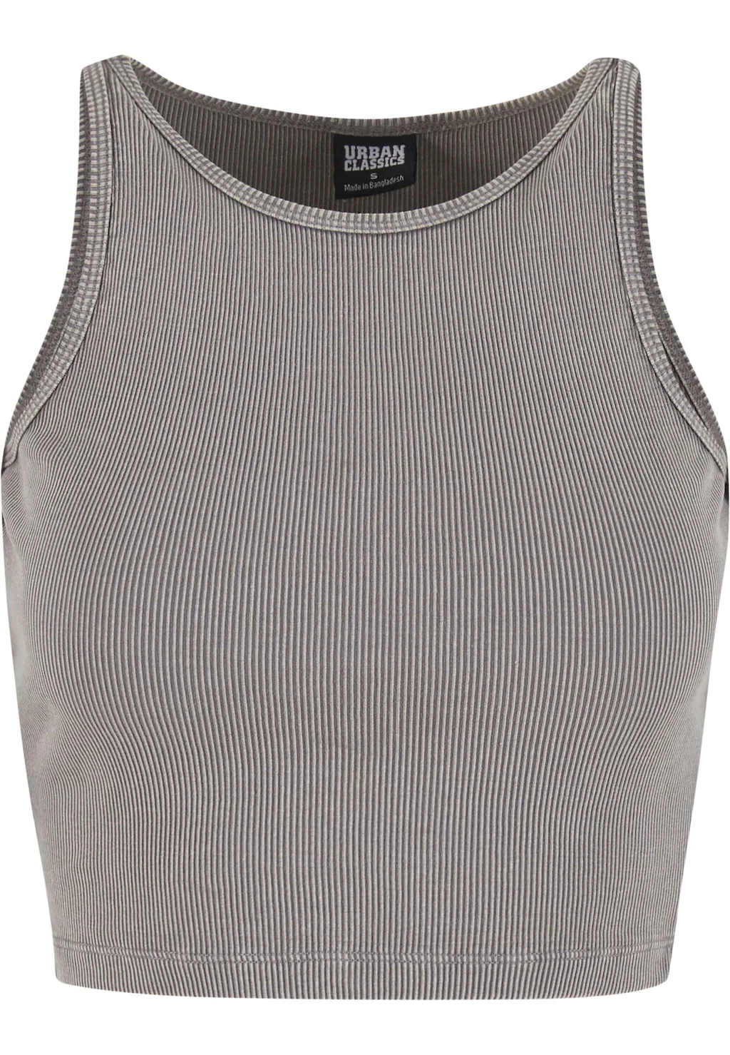 URBAN CLASSICS T-Shirt "Urban Classics Ladies Washed Rib Jersey Cropped Top günstig online kaufen
