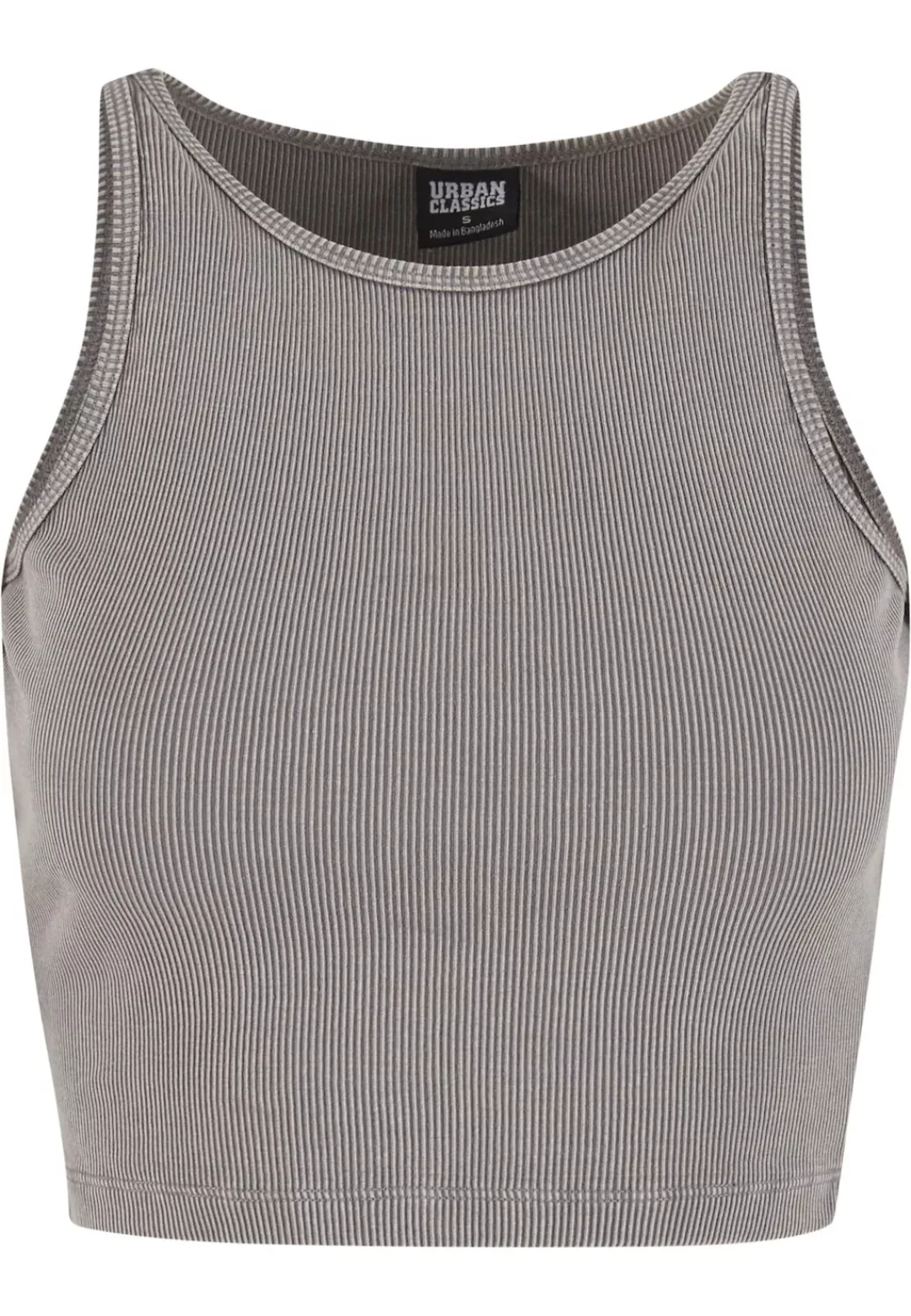 URBAN CLASSICS T-Shirt "Urban Classics Ladies Washed Rib Jersey Cropped Top günstig online kaufen