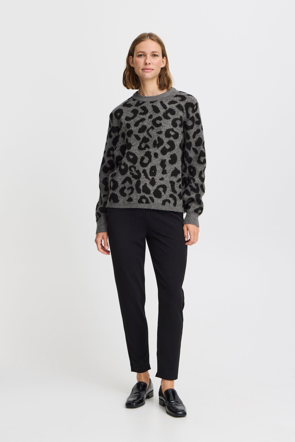 b.young Rollkragenpullover "Rollkragenpullover BYBXMINYA LEOPARD JUMPER -" günstig online kaufen