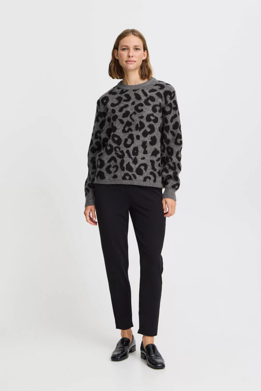 b.young Rollkragenpullover "Rollkragenpullover BYBXMINYA LEOPARD JUMPER -" günstig online kaufen