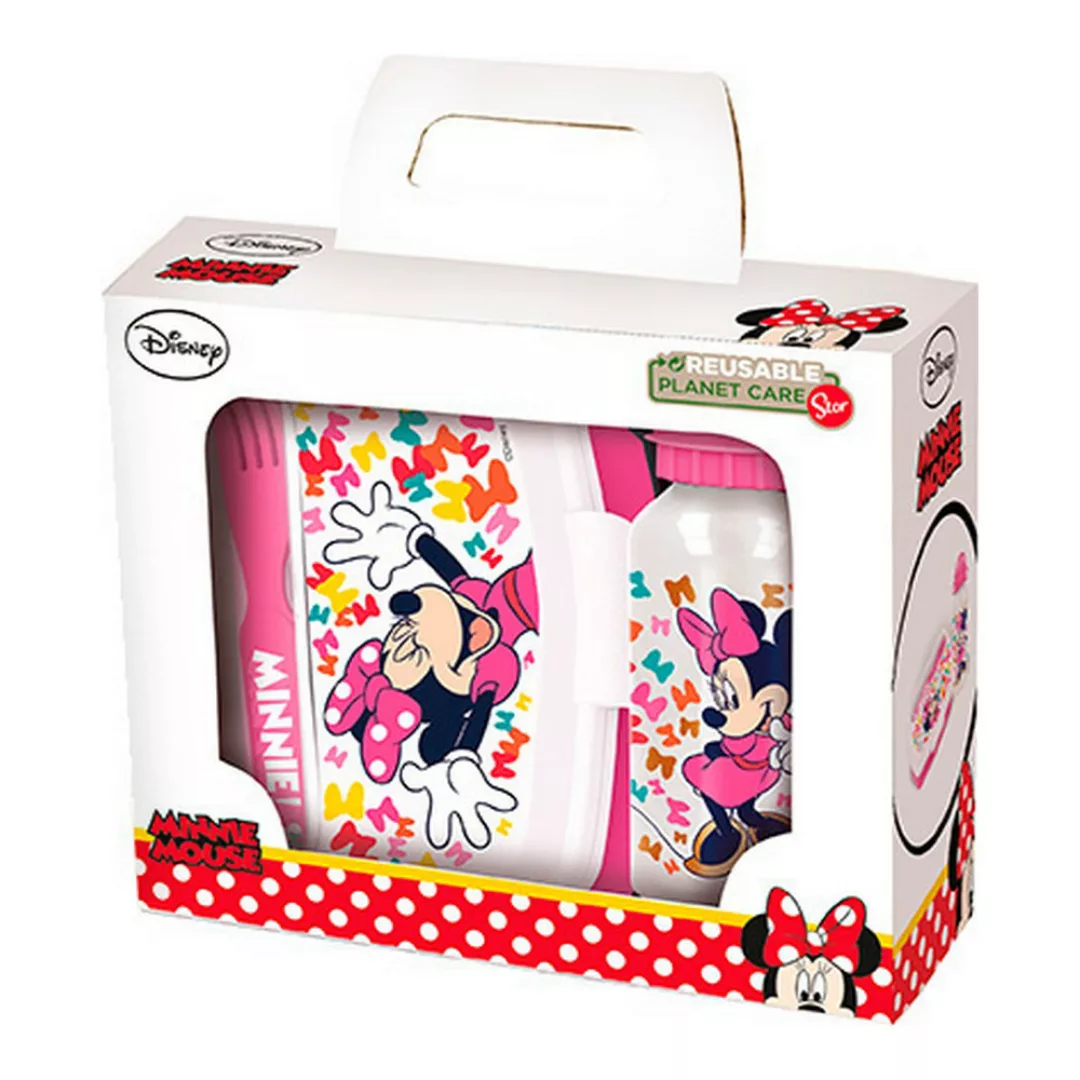 Kindergeschirr-set Minnie Mouse Lucky Kunststoff Rosa Für Kinder (21 X 18 X günstig online kaufen