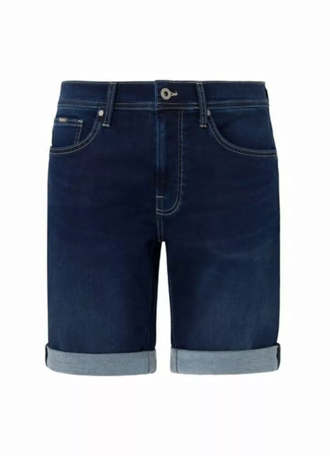 Pepe Jeans Herren Jeans Short SLIM GYMDIGO SHORT - Slim Fit - Blau - Mid Bl günstig online kaufen