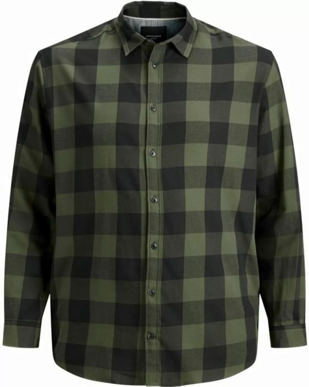 Jack & Jones Herren Freizeit Hemd JJEGINGHAM Comfort Fit Plussize günstig online kaufen