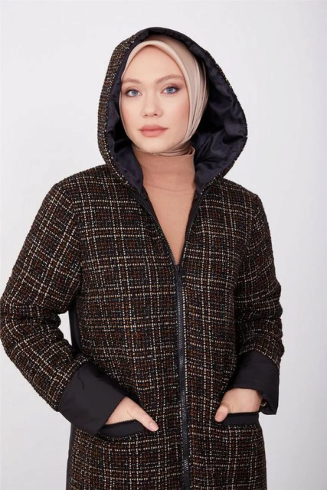 ARMİNE Wintermantel Mischmantel aus Armine-Tweed und Steppstoff – moderne u günstig online kaufen