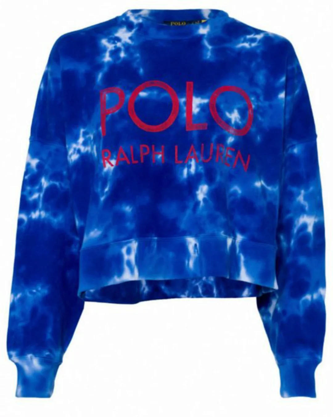 Polo Ralph Lauren Sweatshirt Sweatshirt Sweater French Terry Cropped Batik günstig online kaufen