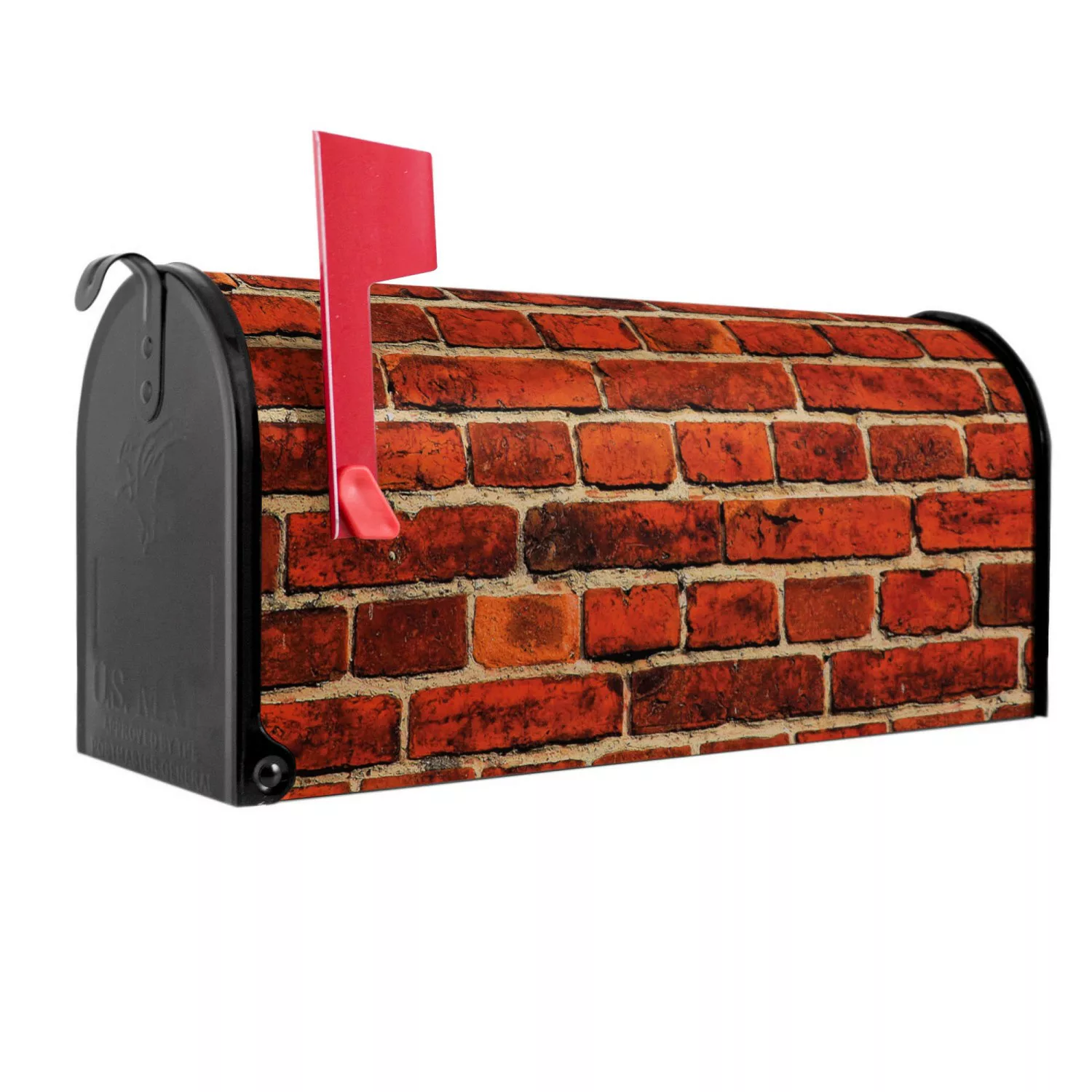 Banjado Amerikanischer Briefkasten Schwarz 48x22x16cm US Mailbox Letterbox günstig online kaufen