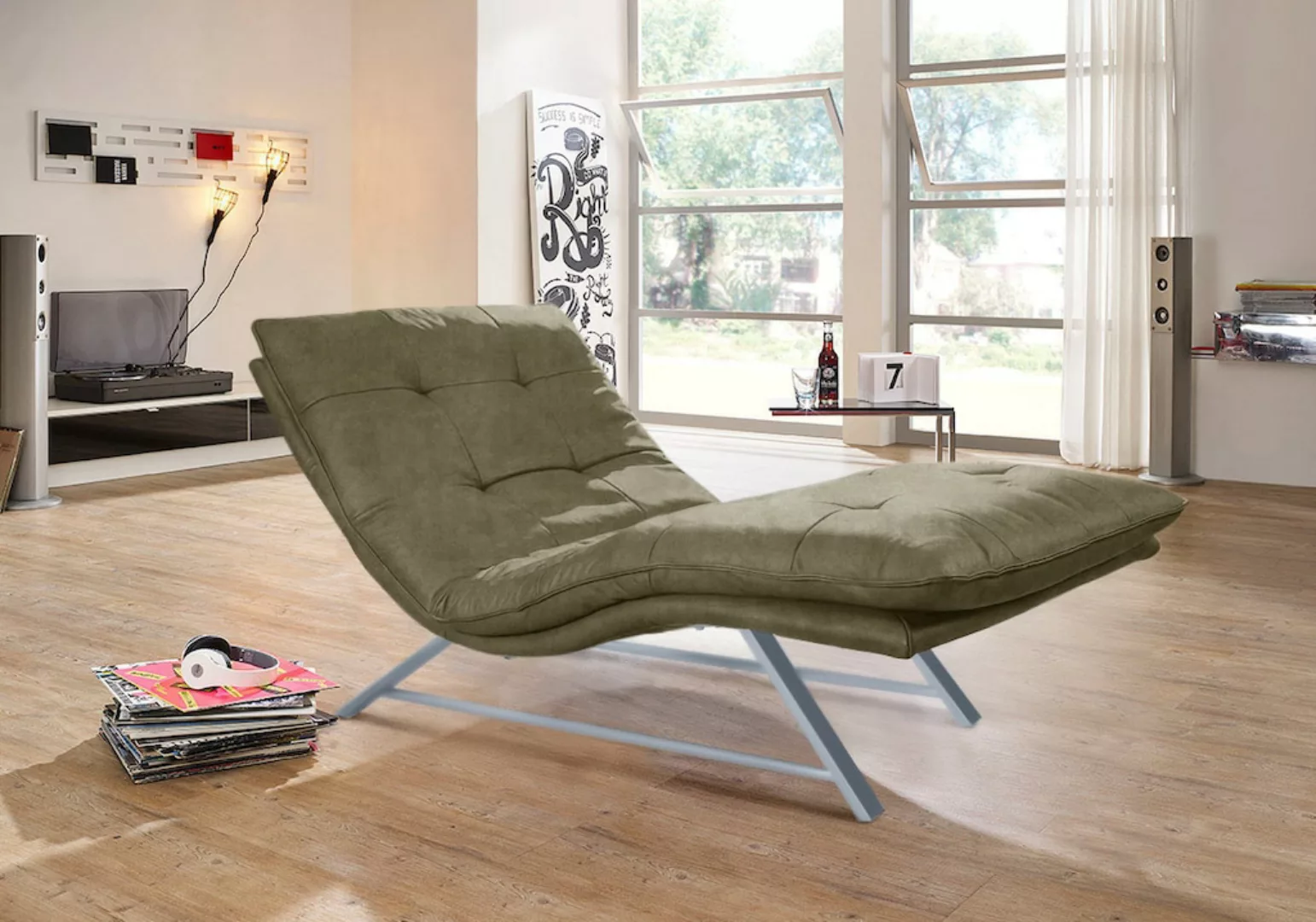 W.SCHILLIG Relaxliege »daily dreams«, in Waffelkissen-Optik, wahlweise mit günstig online kaufen