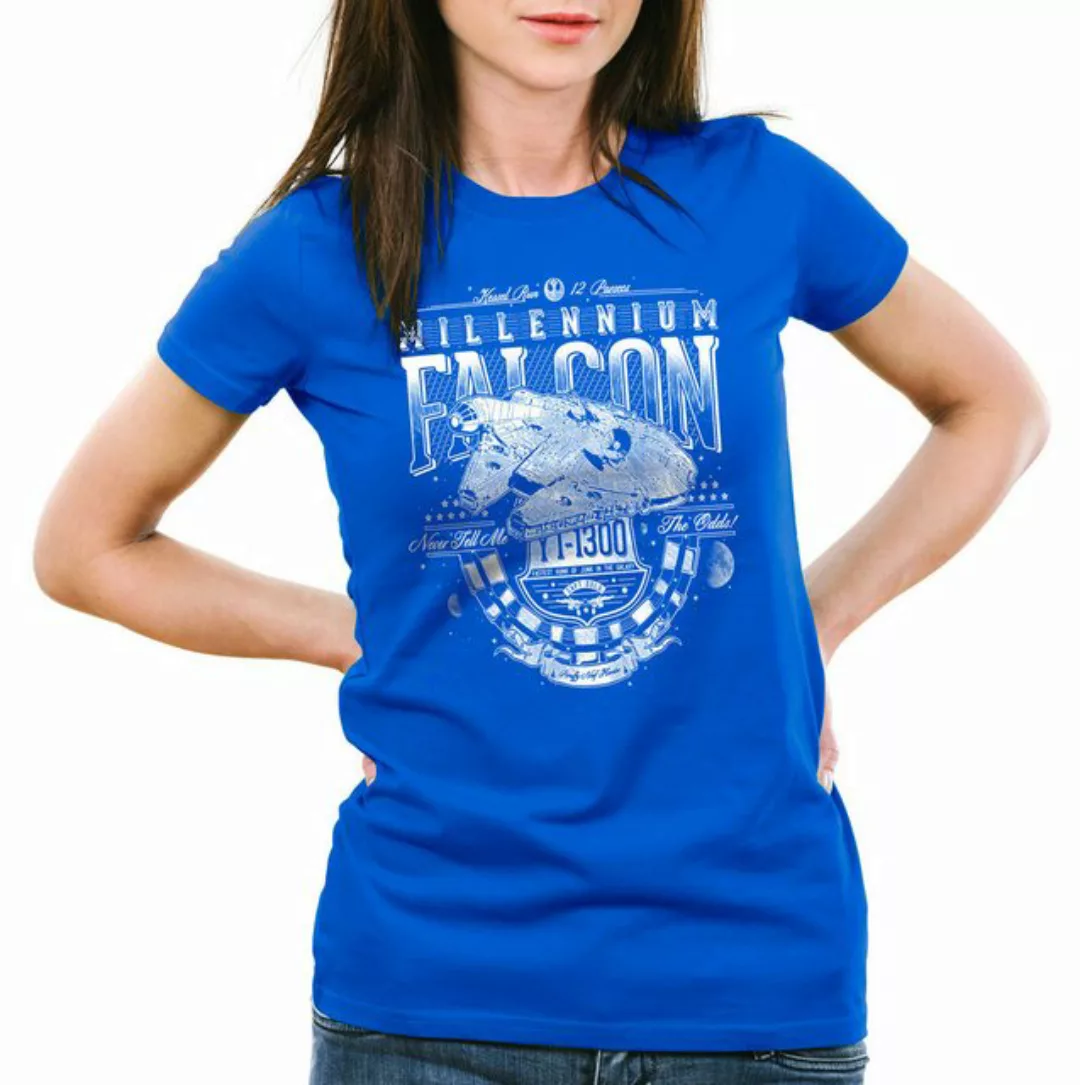 style3 T-Shirt 12Parsec Rasender Falke millenium falcon star krieg wars der günstig online kaufen