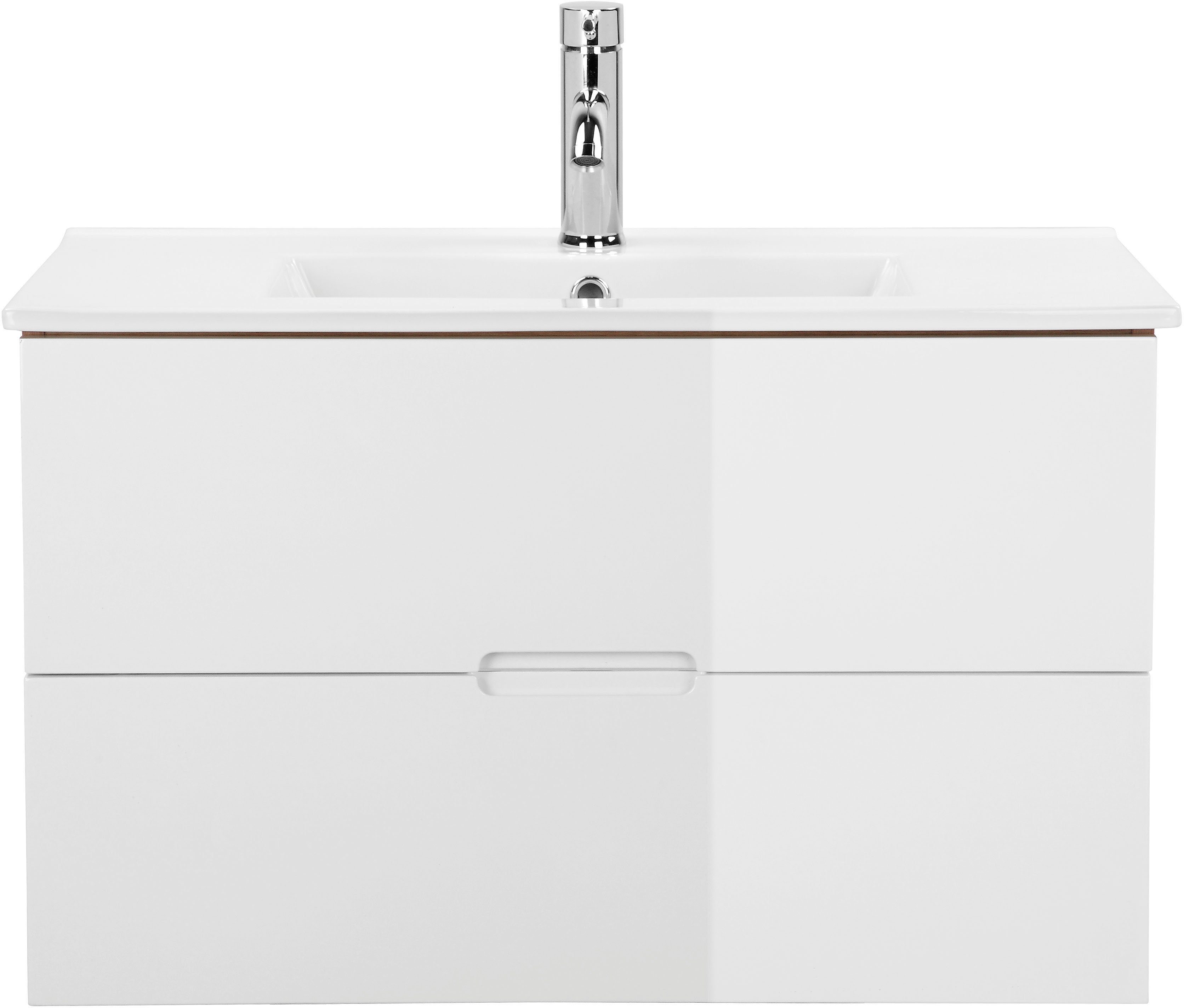 welltime Waschtisch "Lund Badezimmerschrank Unterschrank mit Becken", Wasch günstig online kaufen