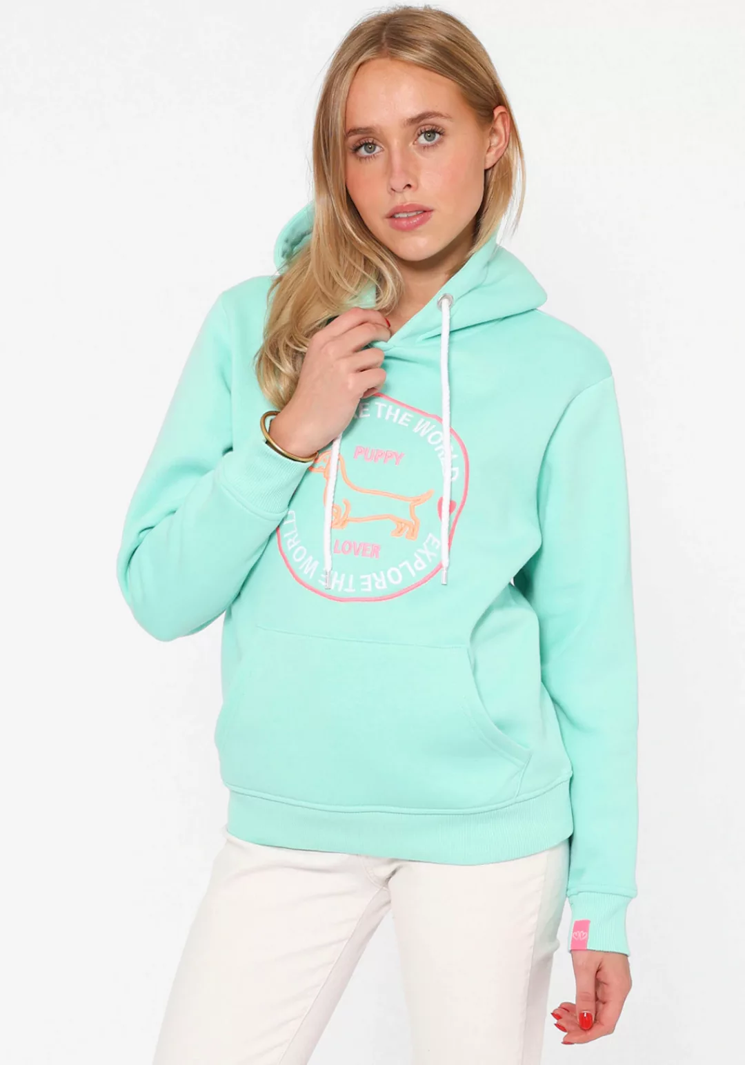 Zwillingsherz Hoodie ""Explore the World"", "Explore the World" mit Kapuze, günstig online kaufen