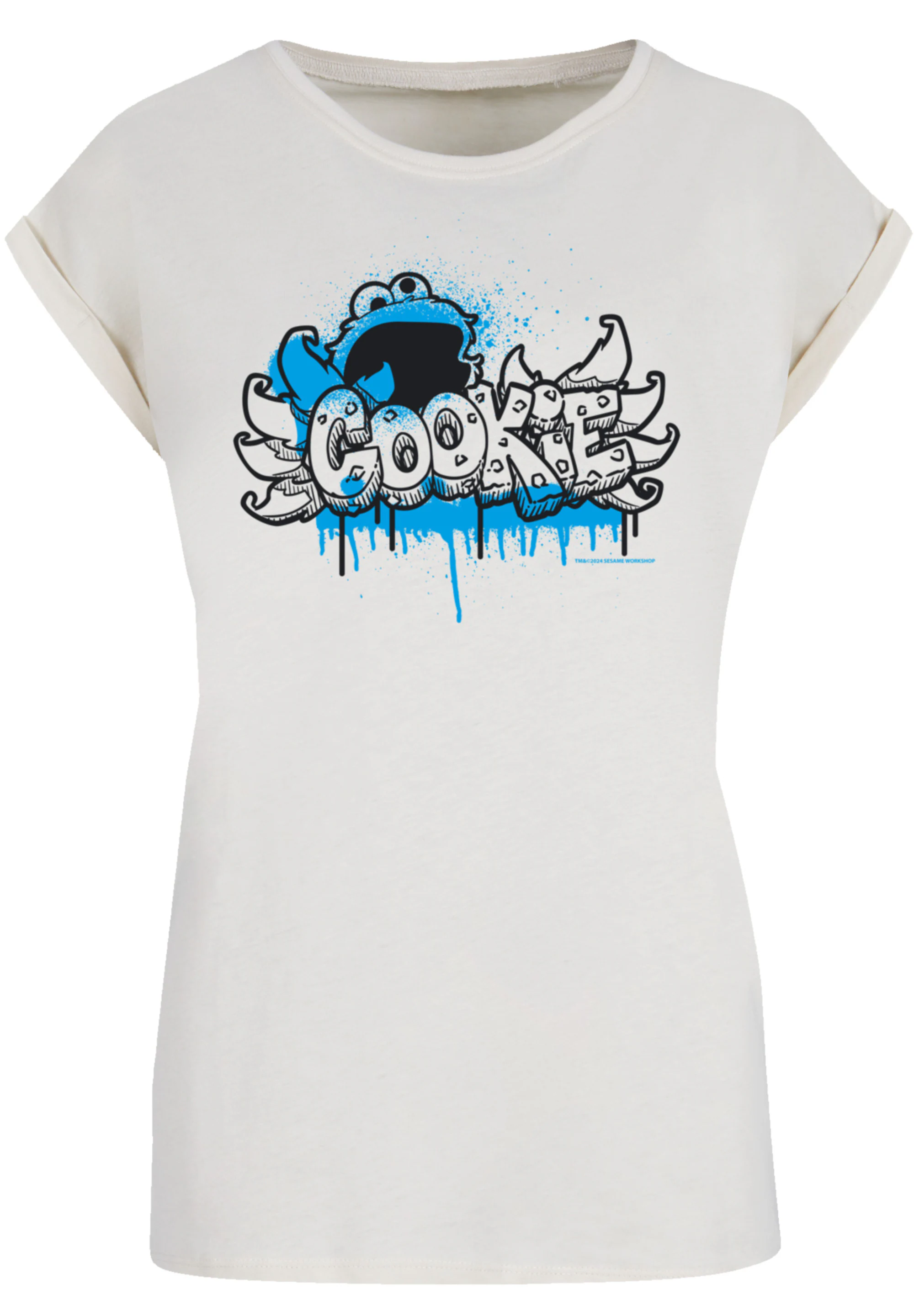 F4NT4STIC T-Shirt "Sesamstraße Cookie Fingers Graffiti", Premium Qualität, günstig online kaufen