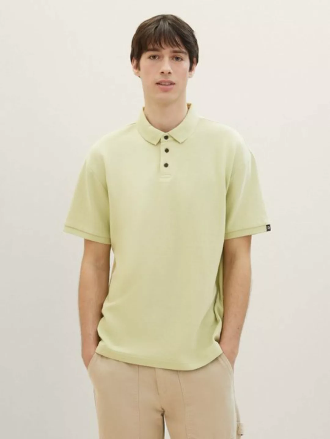 TOM TAILOR Denim Poloshirt Relaxed Poloshirt mit Bio-Baumwolle günstig online kaufen