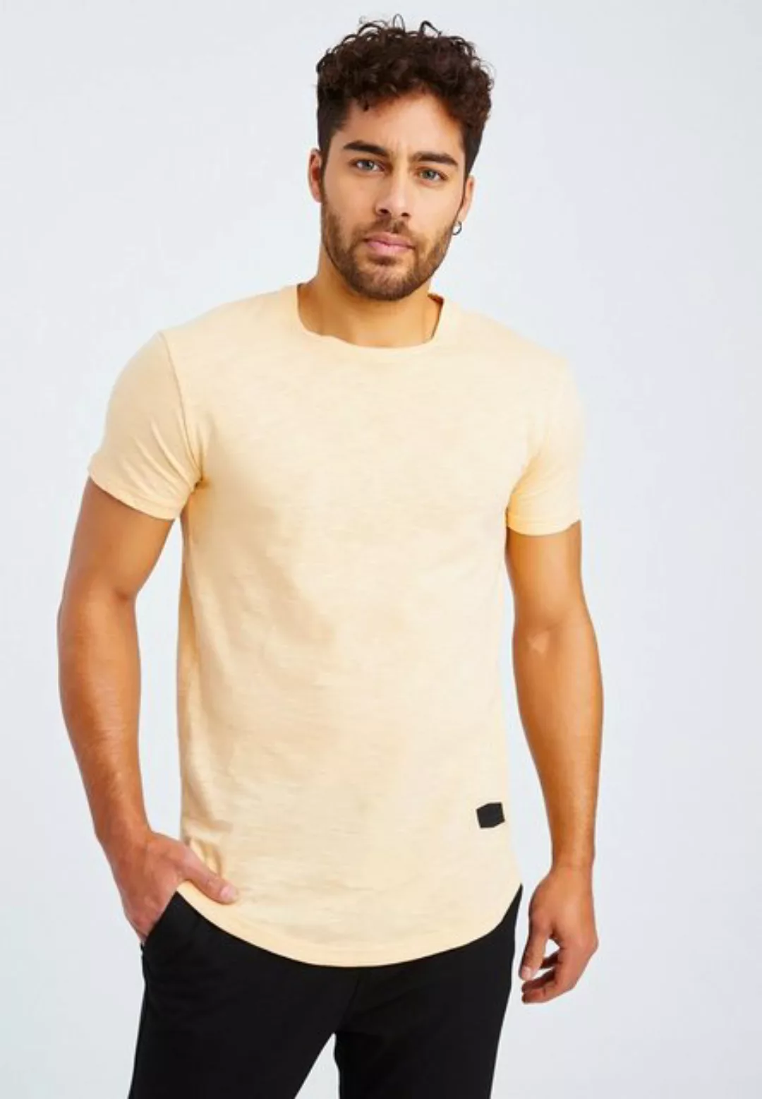 Leif Nelson T-Shirt Herren T-Shirt Rundhals LN-8312 günstig online kaufen
