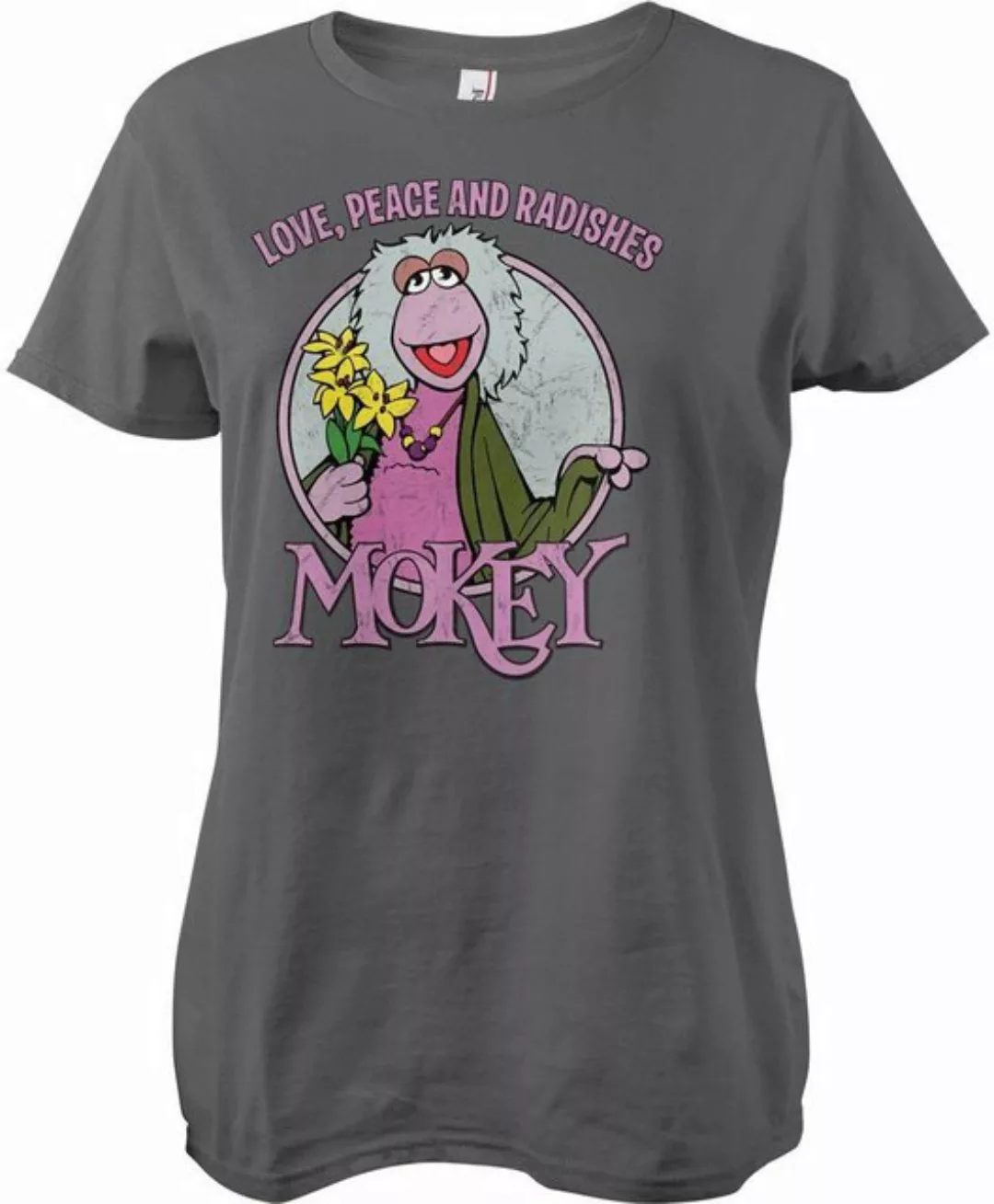 Fraggle Rock T-Shirt Mokey Love, Peace & Radishes günstig online kaufen