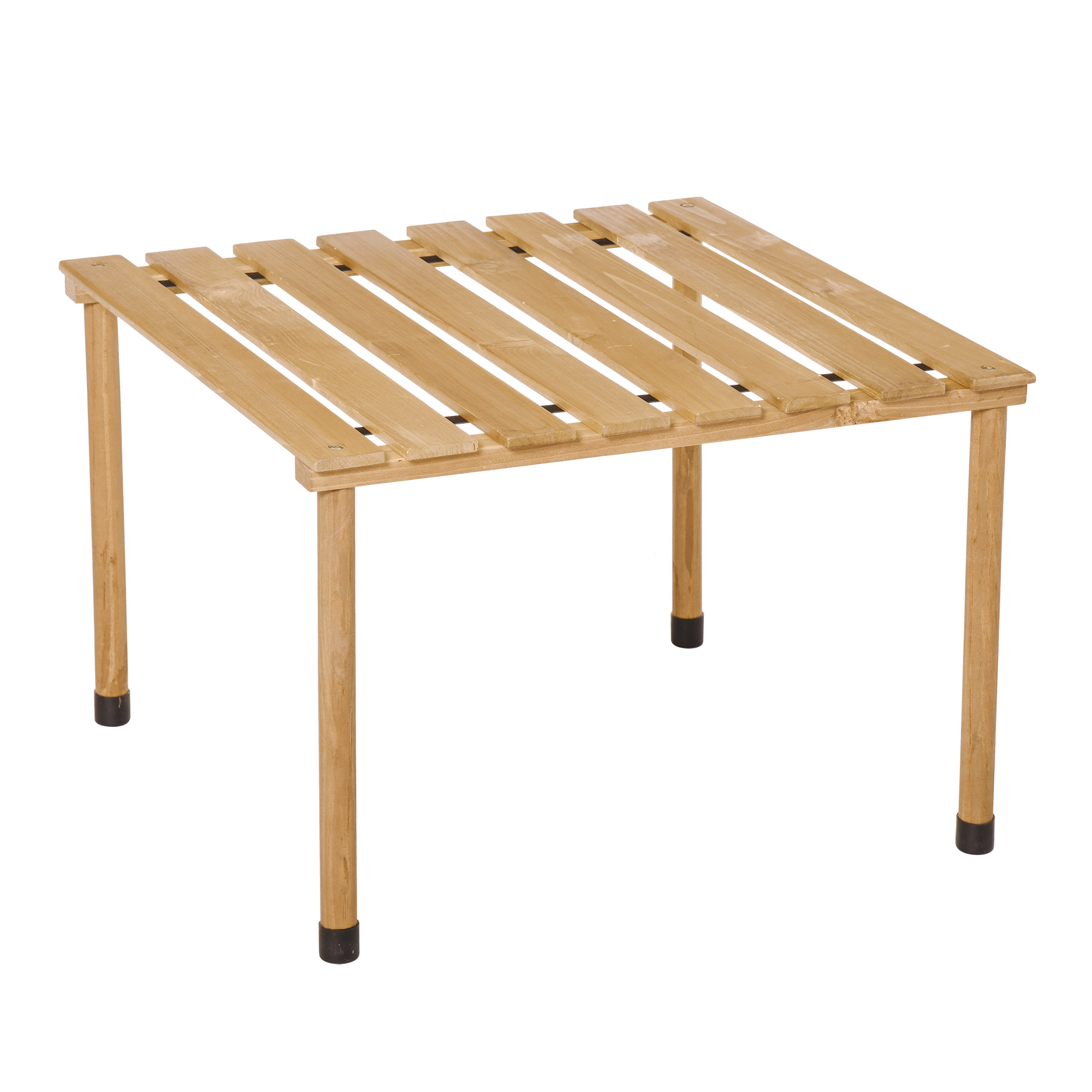 Outsunny Klappbarer Kaffeetisch für Garten und Camping mit lamellenförmigem günstig online kaufen