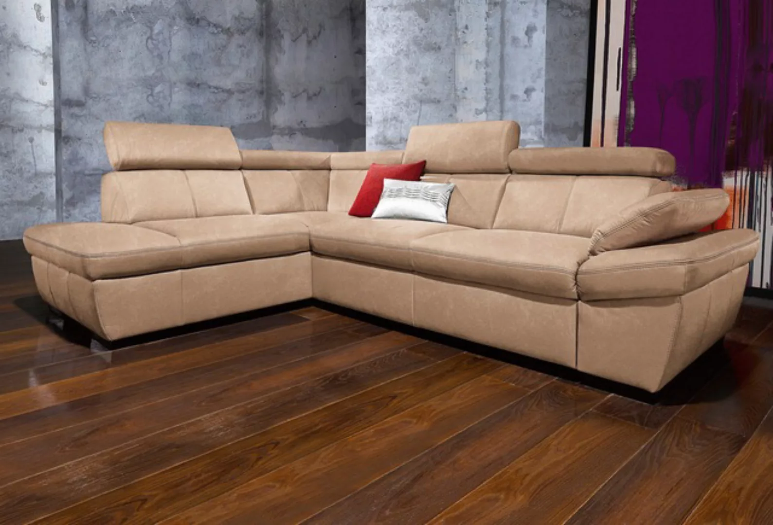 exxpo - sofa fashion Ecksofa "Salerno, klassisch modernes Funktionssofa, ho günstig online kaufen